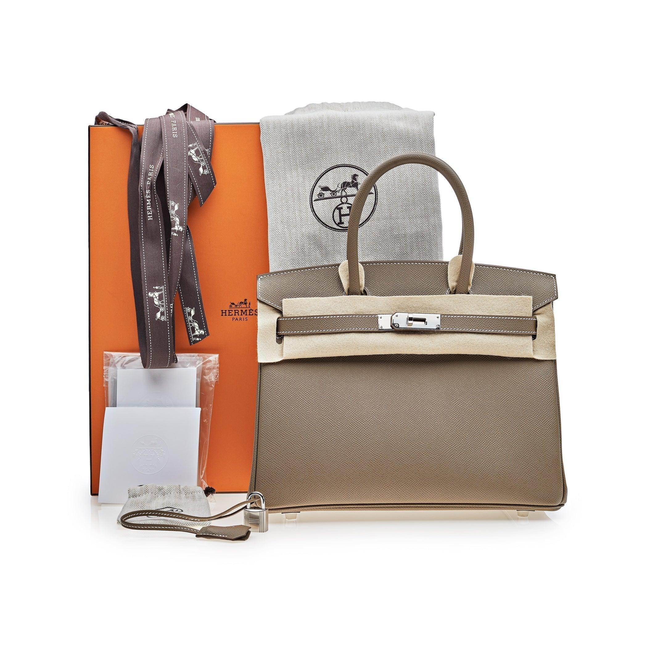 Birkin 30 Epsom Etoupe Palladium Hardware Kilta bags