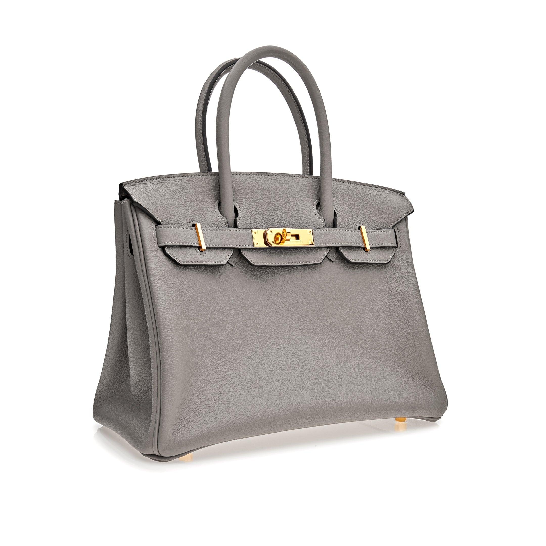 HMS Birkin 30 Gris Togo Leather Gold Hardware Kilta bags