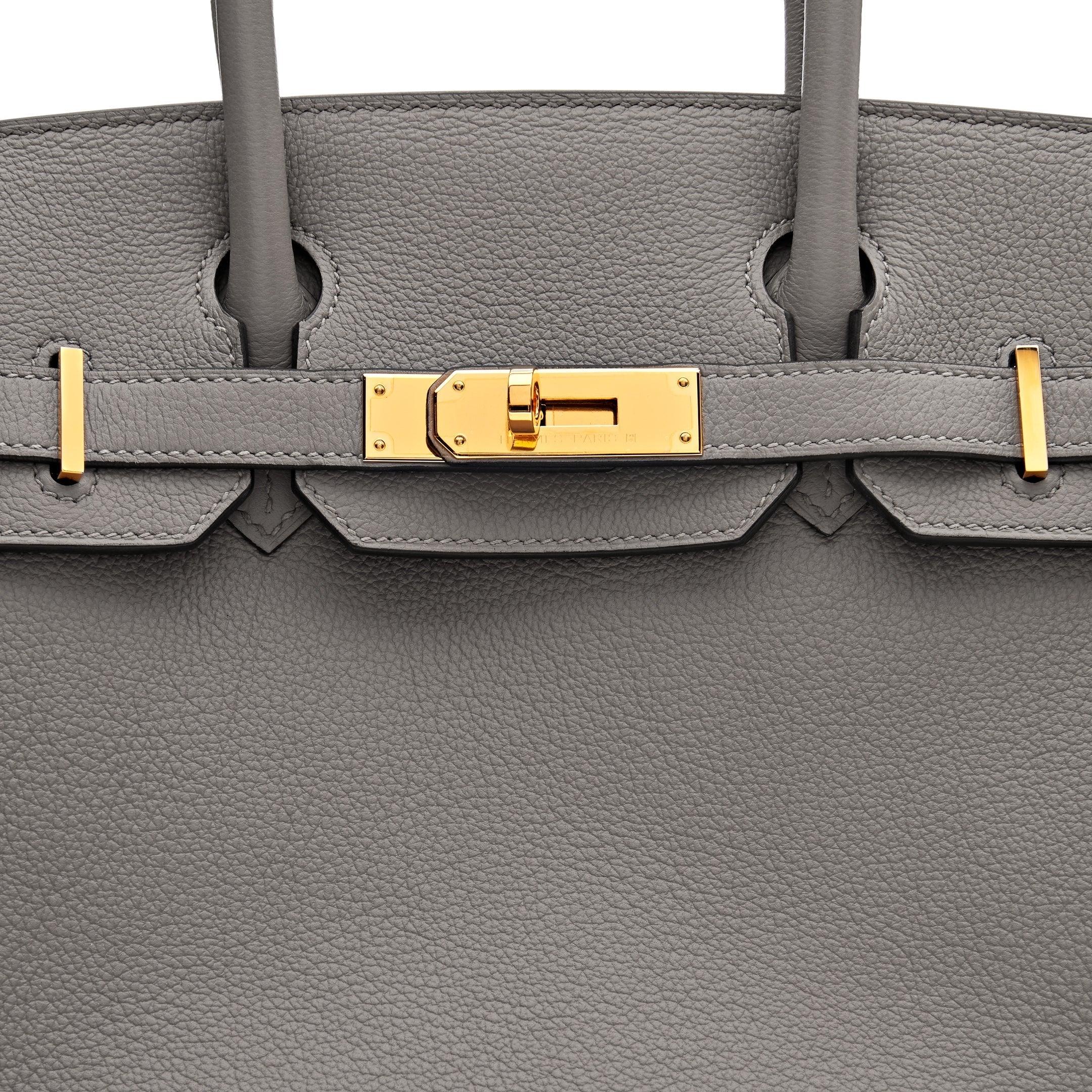 HMS Birkin 30 Gris Togo Leather Gold Hardware Kilta bags