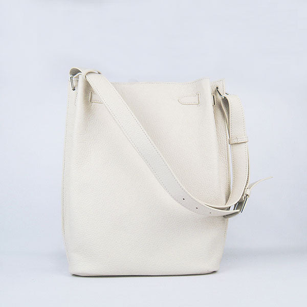 Nappa Leather Shoulder Bag H2804 beige Silver Kilta bags