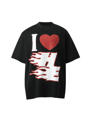 1984 Love Heart Fun Print Street Rap T-Shirt