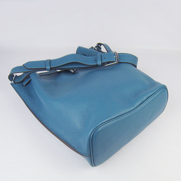 Nappa Leather Shoulder Bag H2804 blue Silver Kilta bags