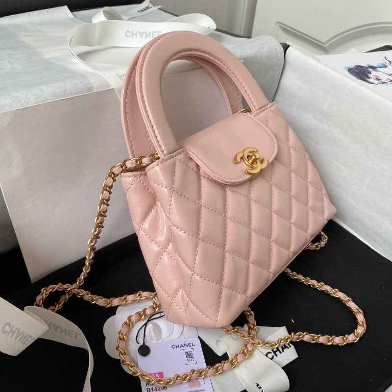 1984 - Lambskin Mini Kelly Chain Bag Light Pink