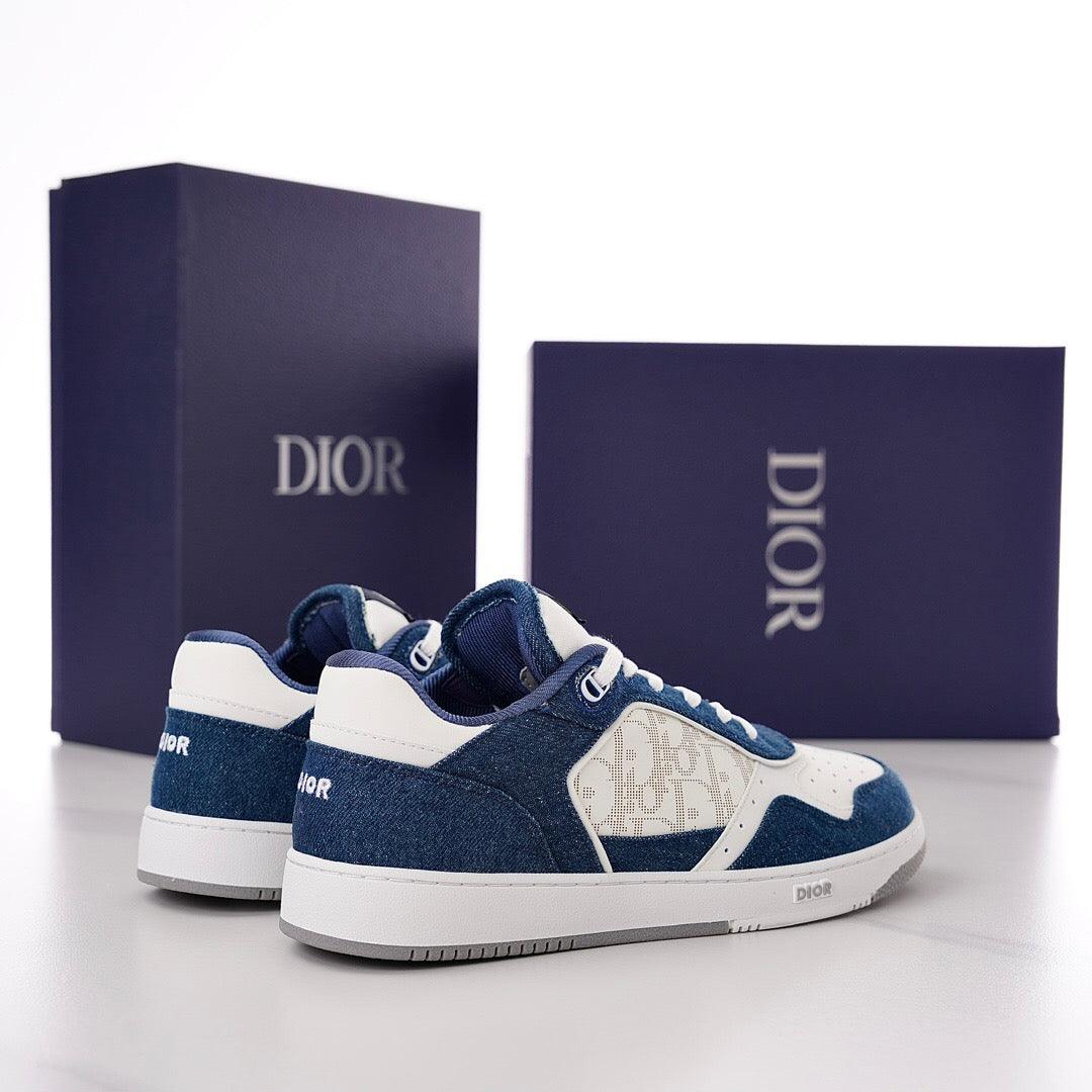 DOR B27 Low-Top Blue and White Sneakers-119