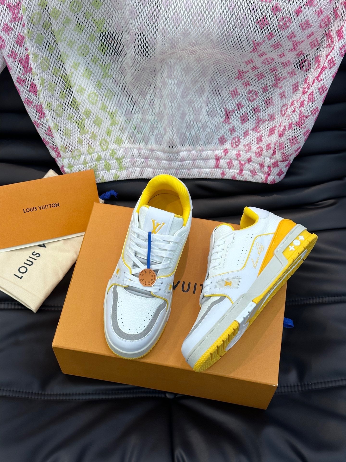 LUV Women's Yellow and White Trainer  Sneakers-097