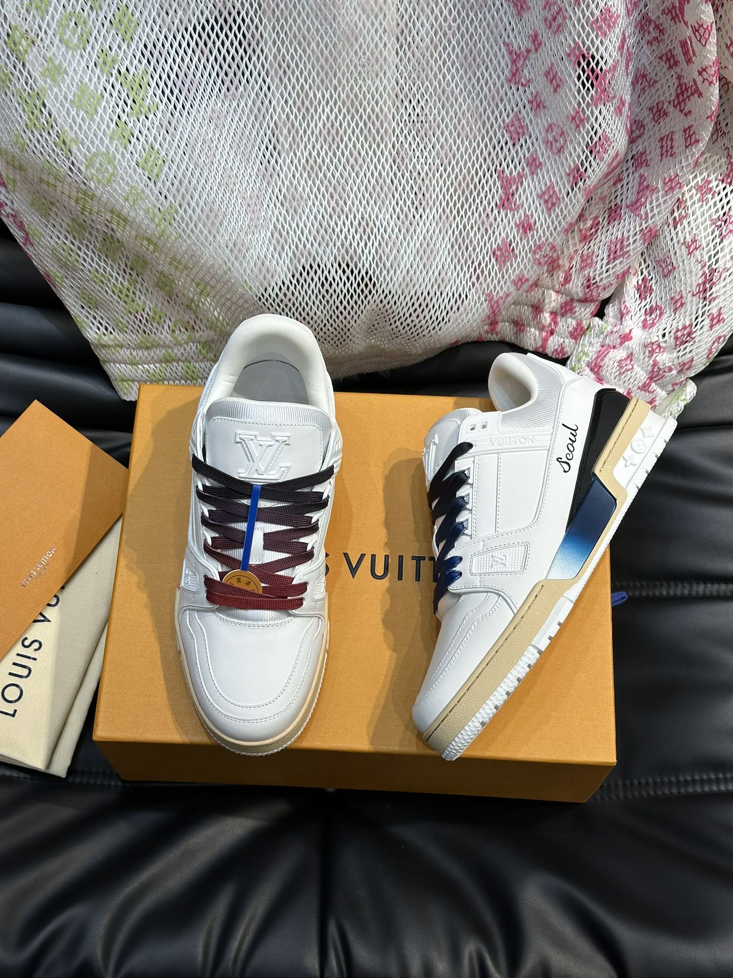 LUV White Trainer Sneakers-086