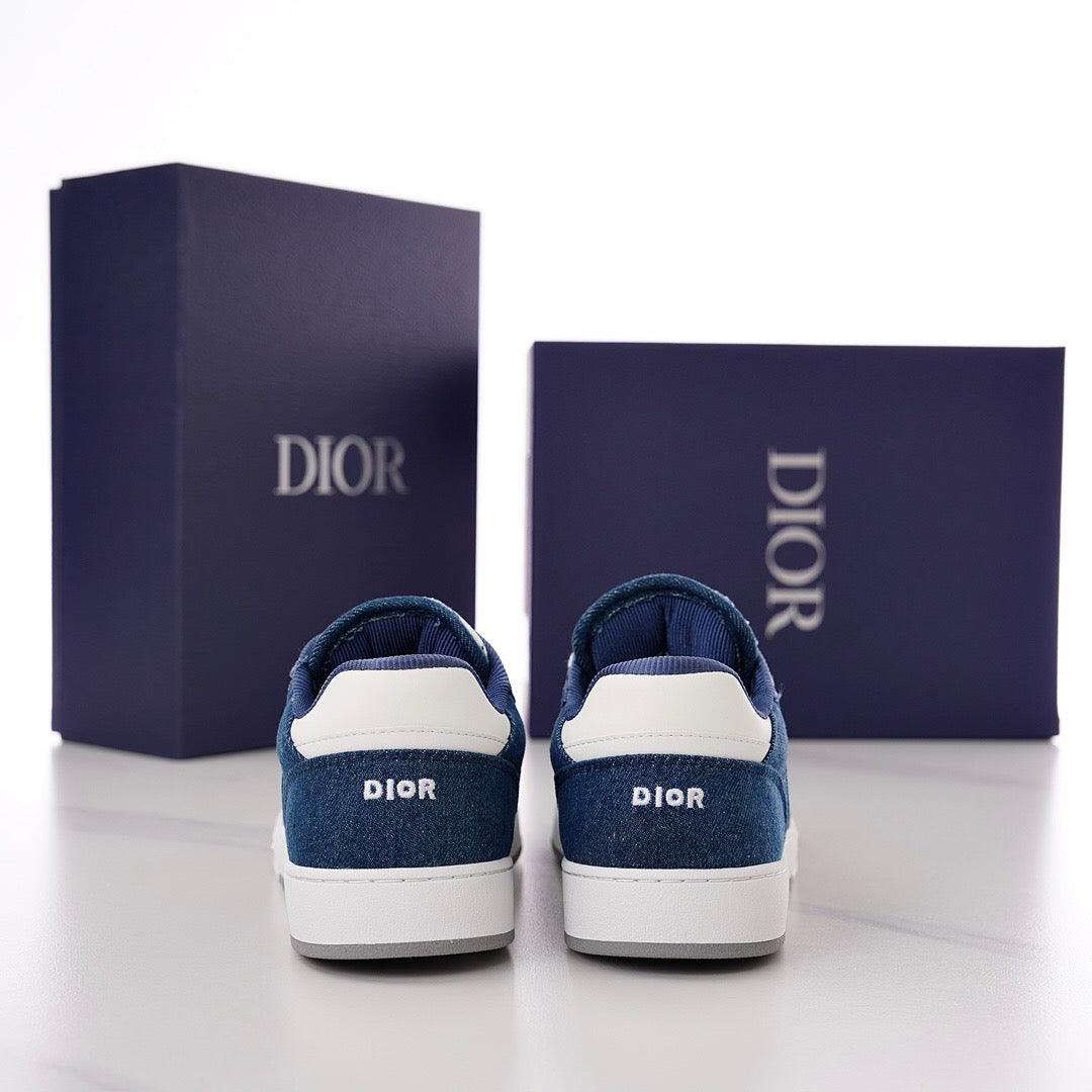 DOR B27 Low-Top Blue and White Sneakers-119