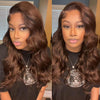 Pre-plucked Glueless 8x5 Pre Cut HD Lace Wigs #4 Chocolate Brown Body Wave Wig Super Secure hermosahair