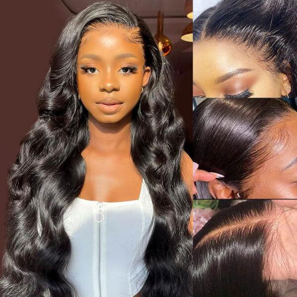 Skin Melt HD Lace Wigs Body Wave 13*4 Lace Front Wigs Human Hair Real Transparent Lace hermosahair