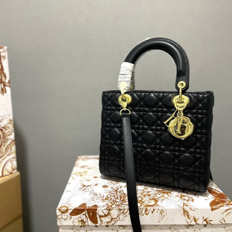 1984 - Lady Handbag Black/Gold Hardware