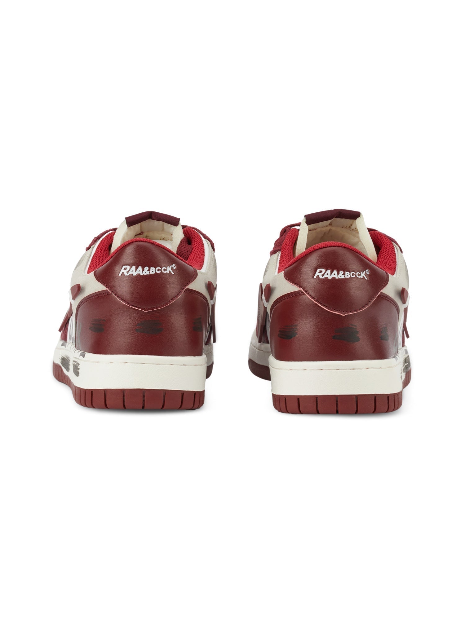 Vintage Contrast Color Graffit  Skate Shoes - 1984