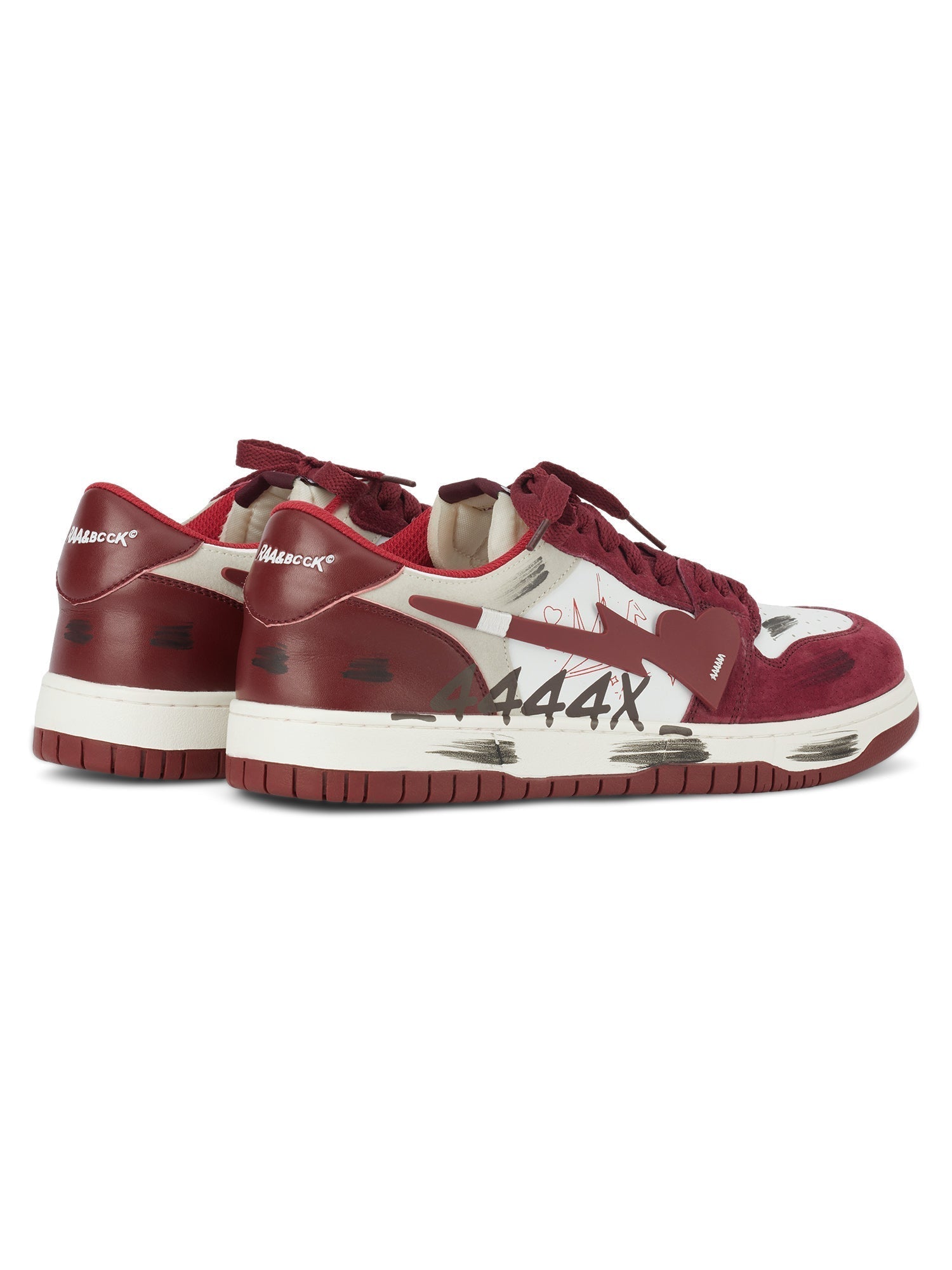 Vintage Contrast Color Graffit  Skate Shoes - 1984