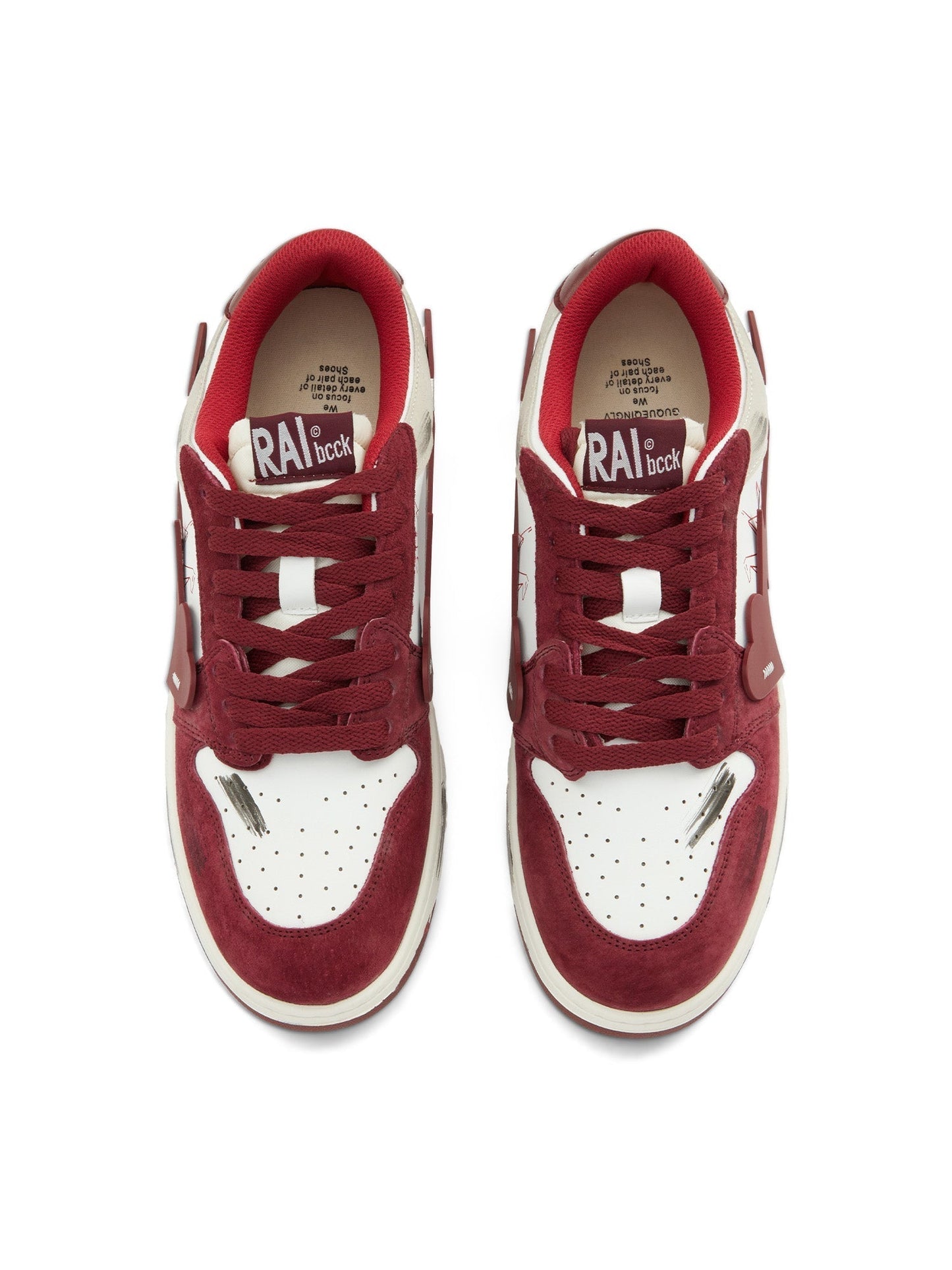 Vintage Contrast Color Graffit  Skate Shoes - 1984