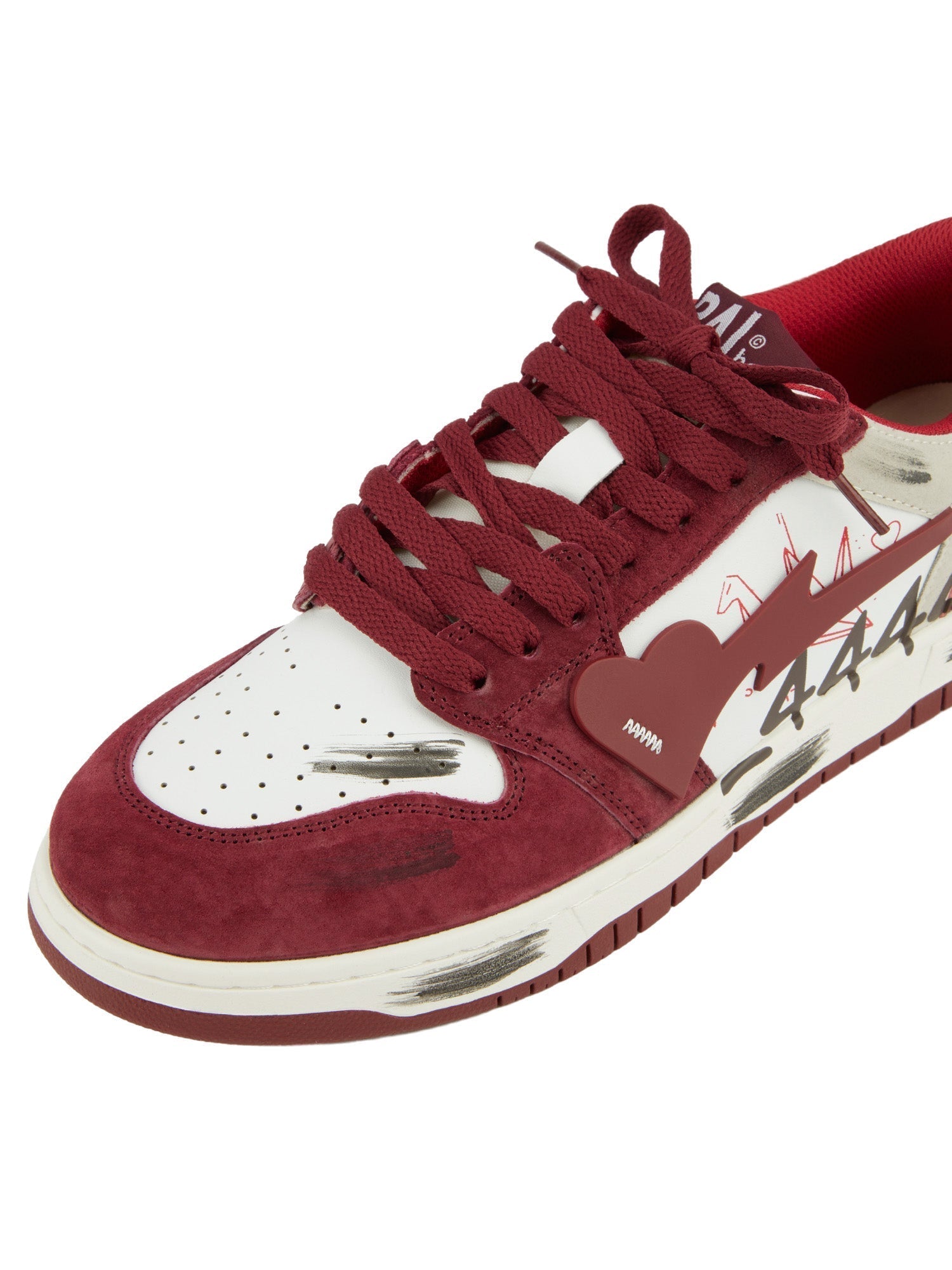 Vintage Contrast Color Graffit  Skate Shoes - 1984
