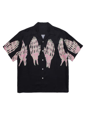 1984 Ghost Hand Ghost Claw Casual Print Shirt