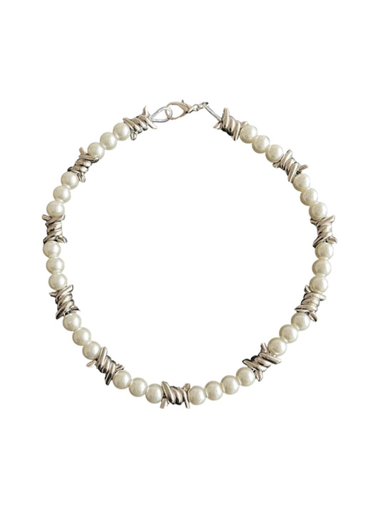 1984 Punk Pearl Necklace - 1895