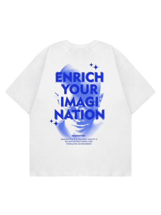 1984 Letter Print Virtual T-Shirt - 2025