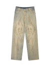 1984 American Embroidered Straight-leg Jeans - 1651