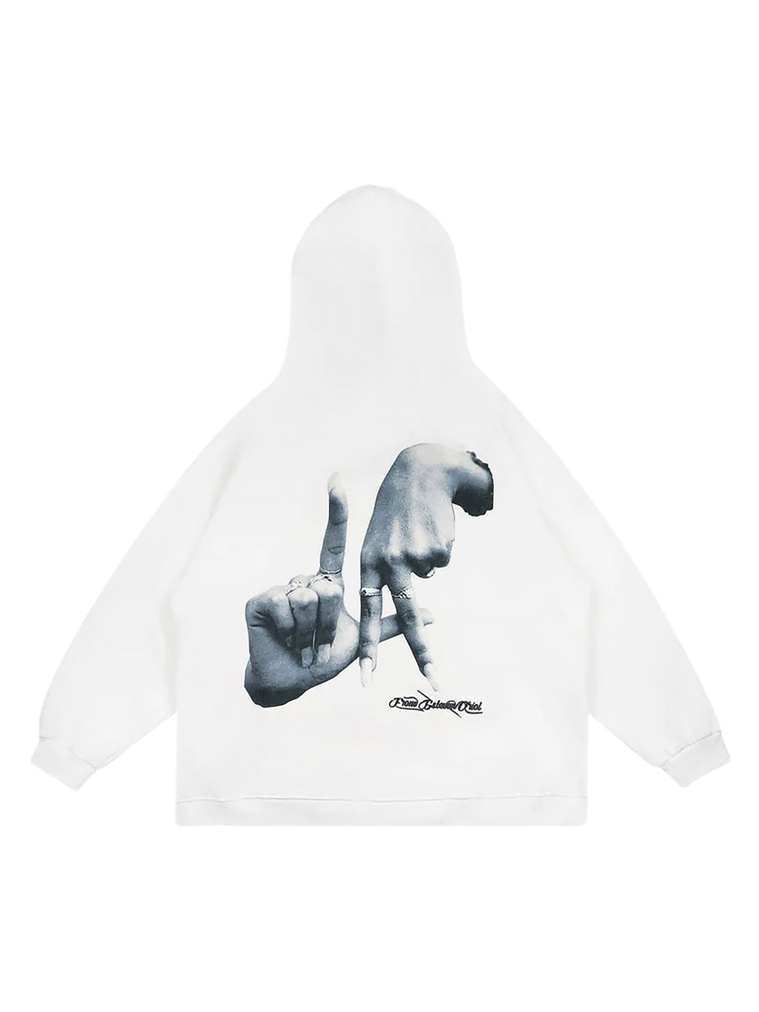 1984 Gesture Print Hoodie -1268