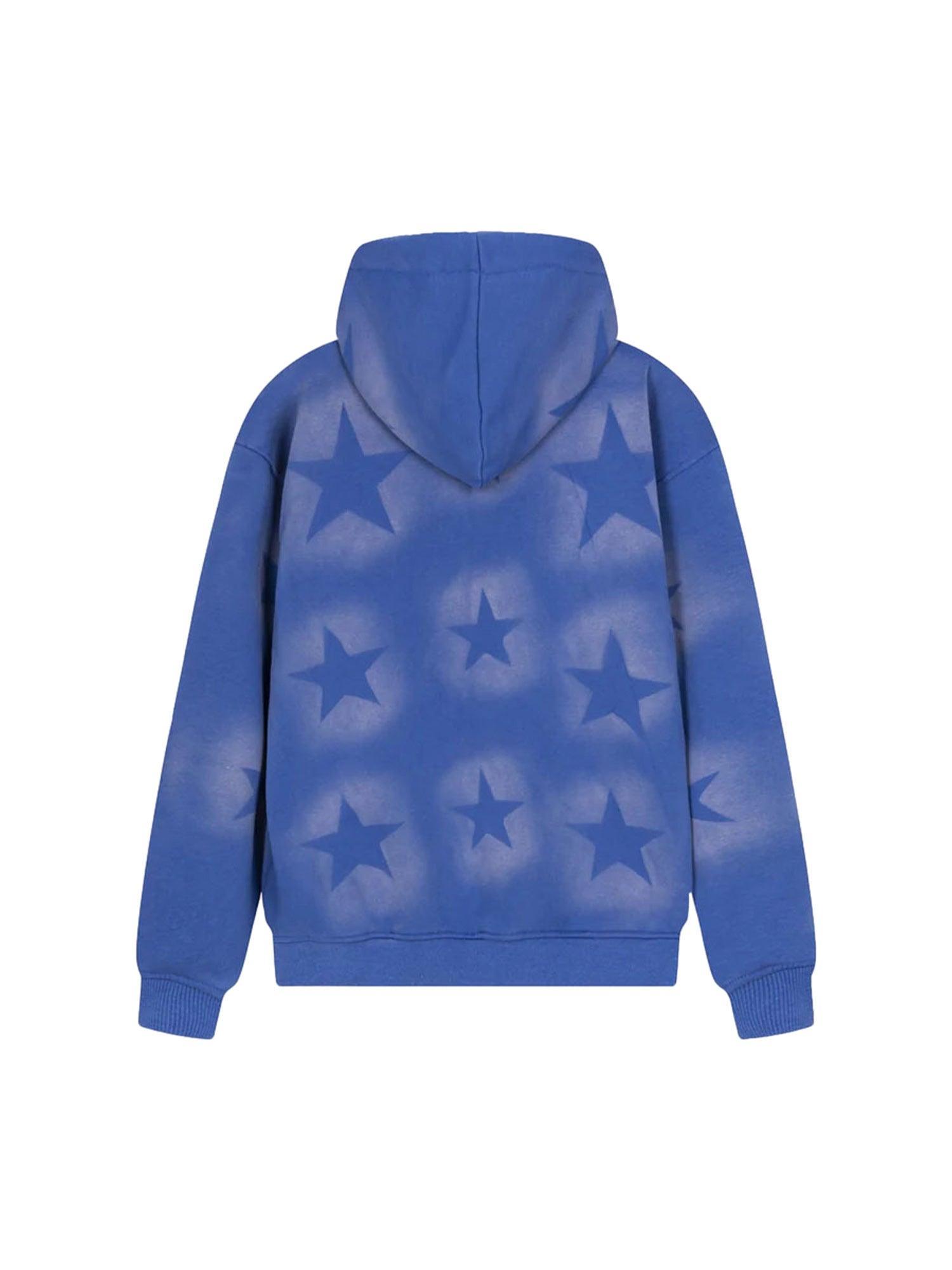 1984 Star Letter Print Zipper Hoodie Jacket - 1540 SP230217TI4B
