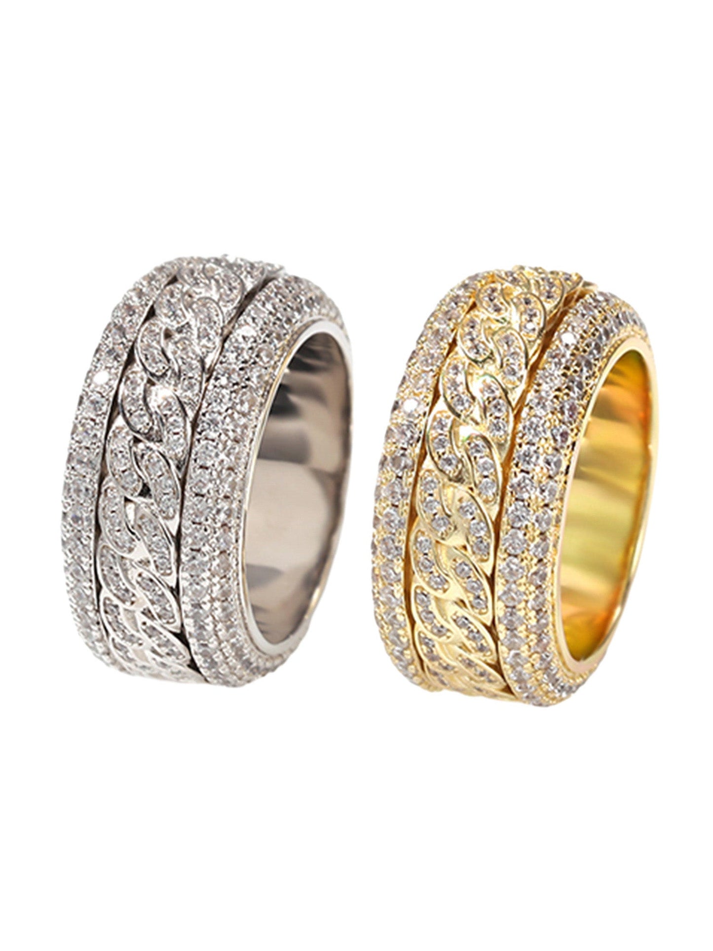 1984 Full Diamond Spinnable Ring