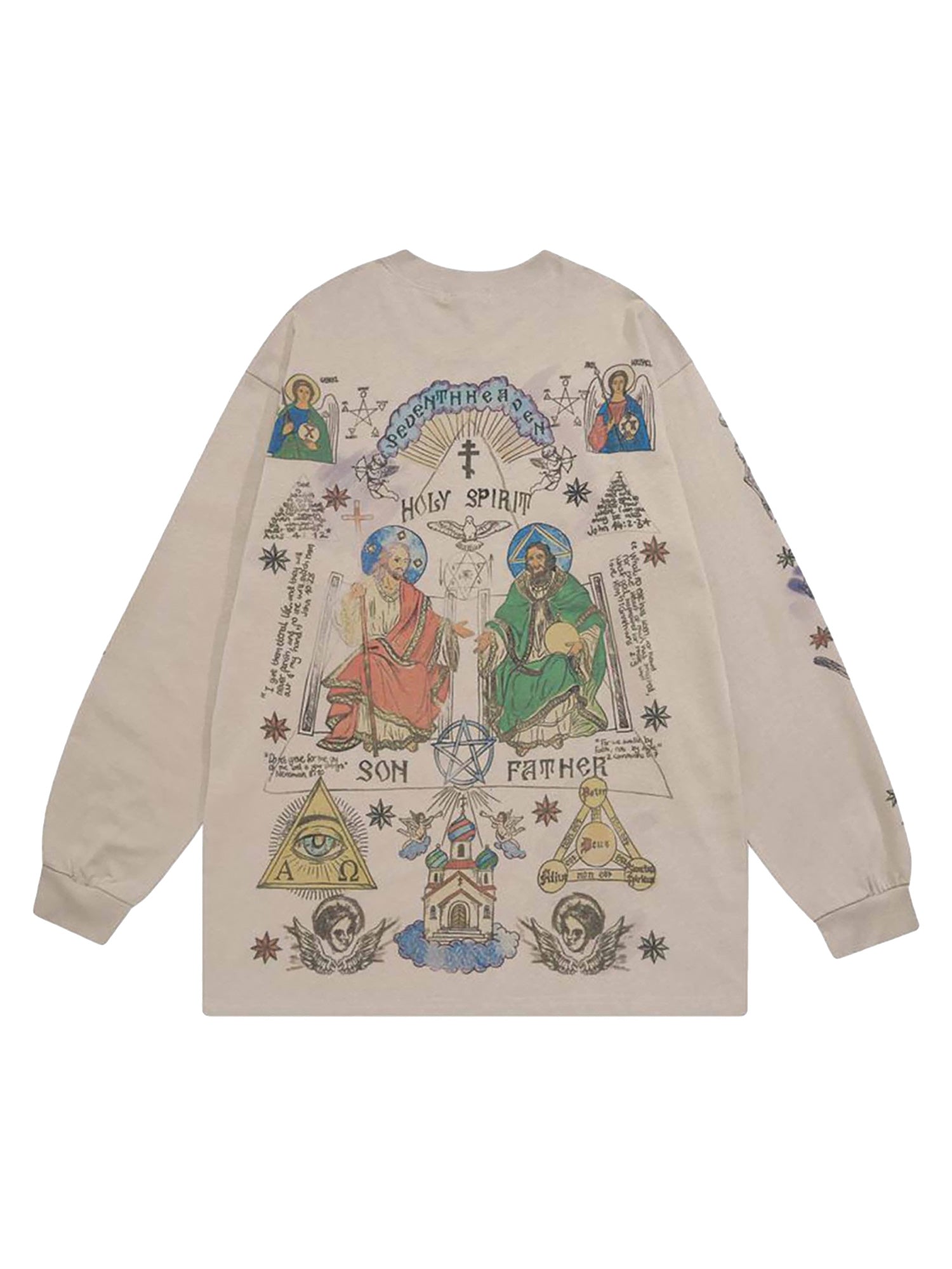 1984 American High Street Graffiti Long Sleeve T-Shirt