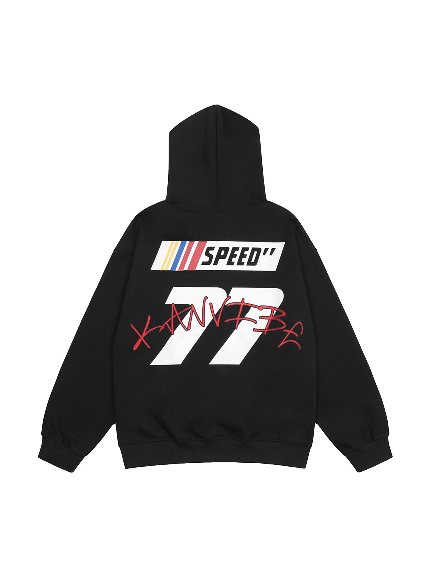 1984 American High Street Fuzzy Digital Print Hoodie