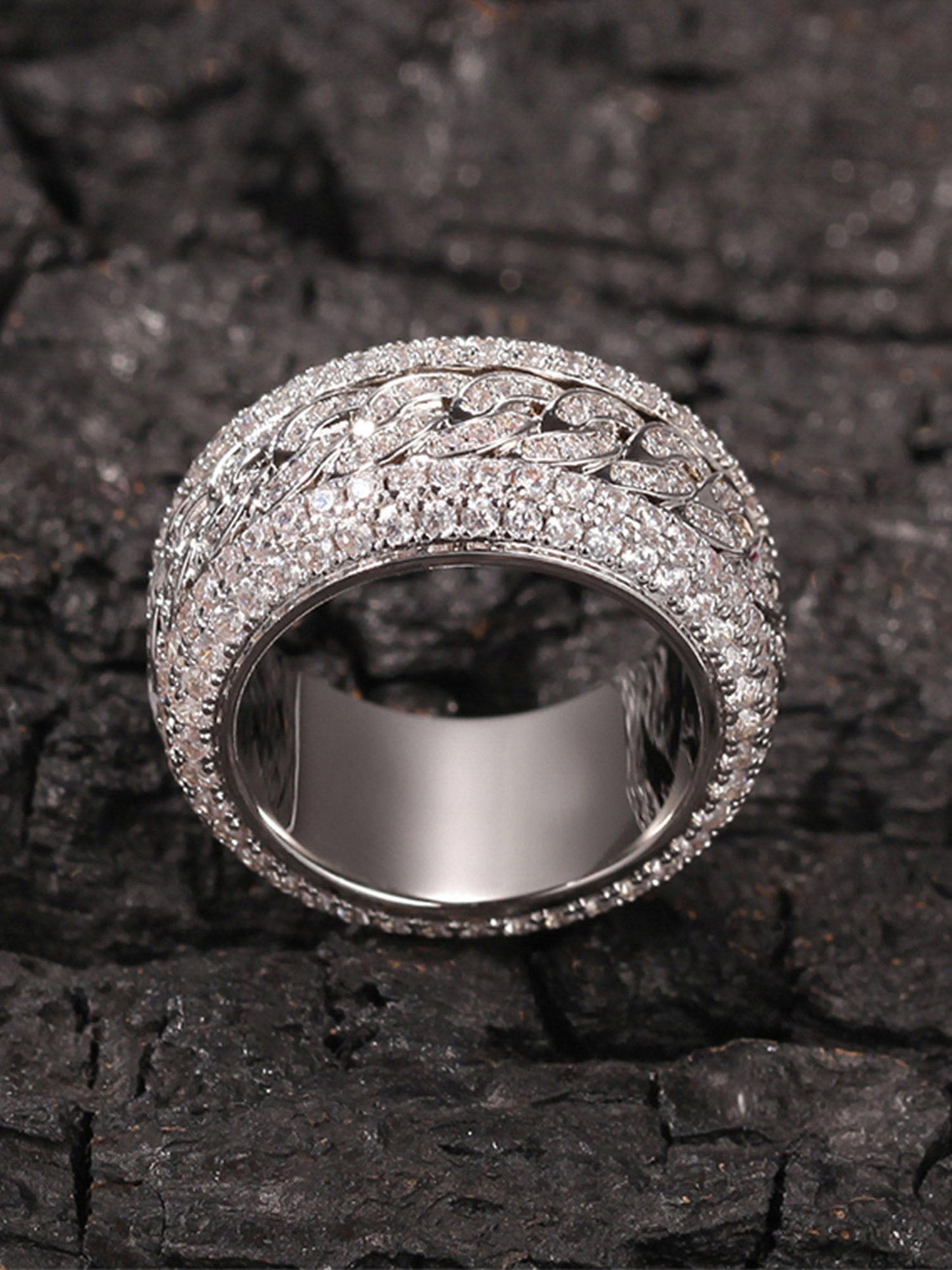 1984 Full Diamond Spinnable Ring
