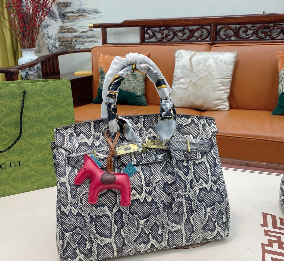 New Hermes woman shoulder handbag Forever Edgy