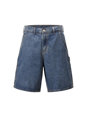 1984 Retro Blue Denim Shorts