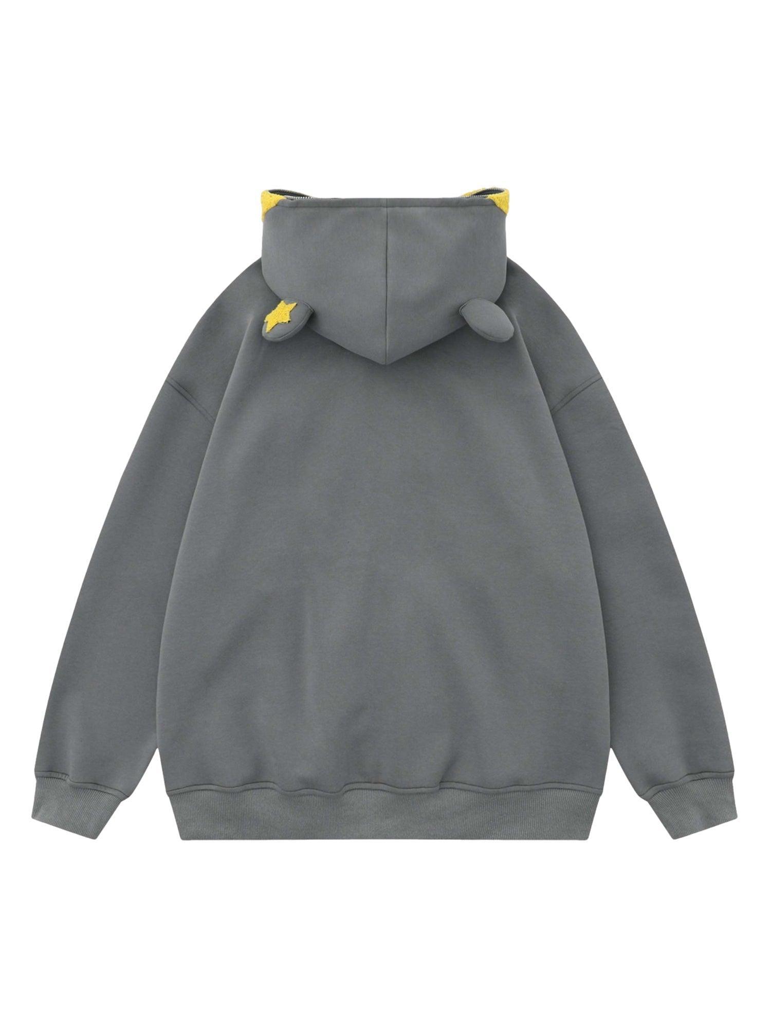 1984 Star Embroidered Hooded Sweatshirt - 1843 SP23100633BL