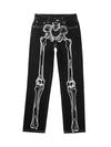 1984 Hip Hop Bones Embroidered Jeans - 1859