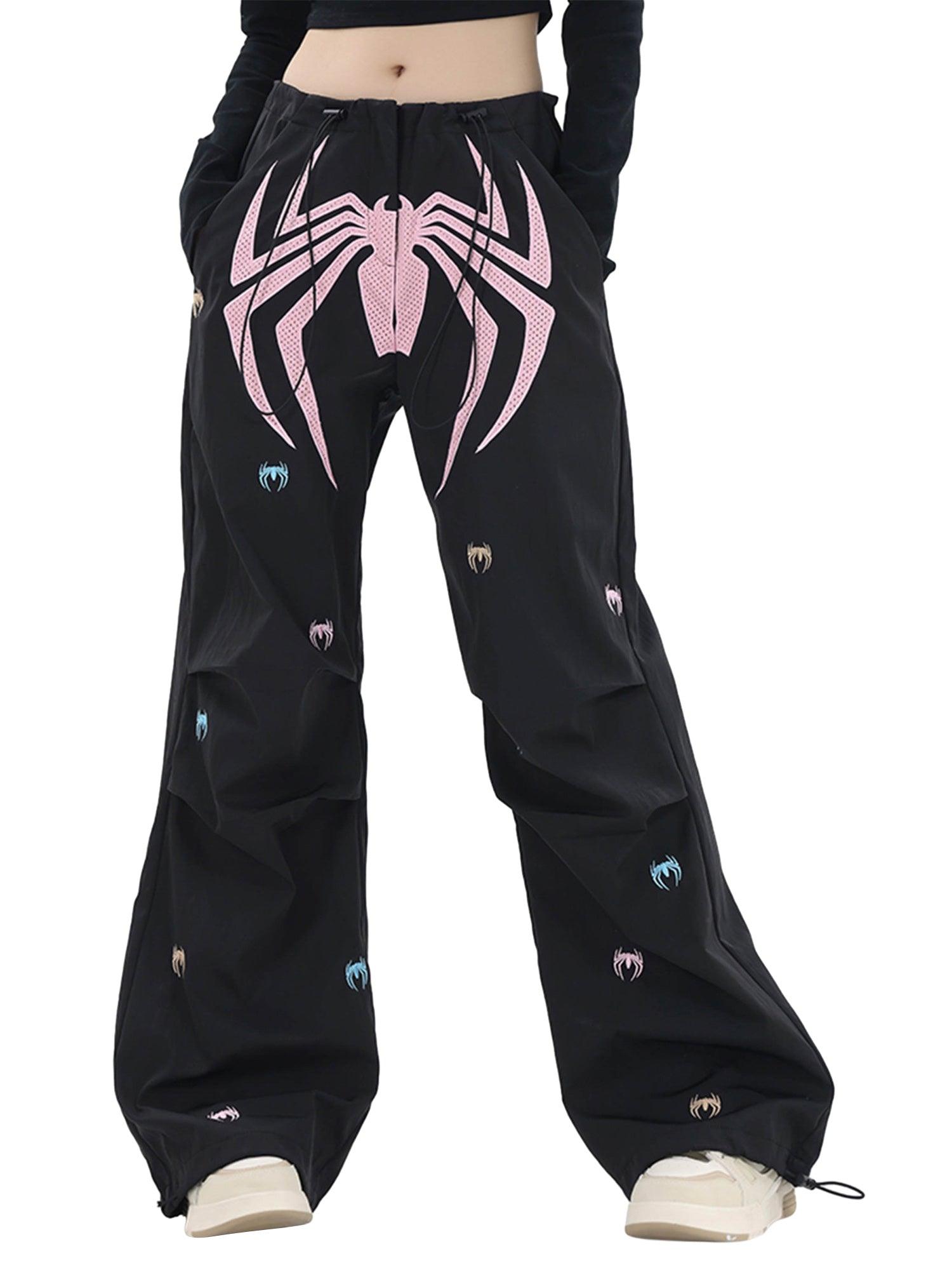 1984 Embroidered Spider Straight Leg Pants - 1745