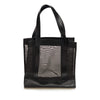 GG Black Mesh Fabric Tote Italy