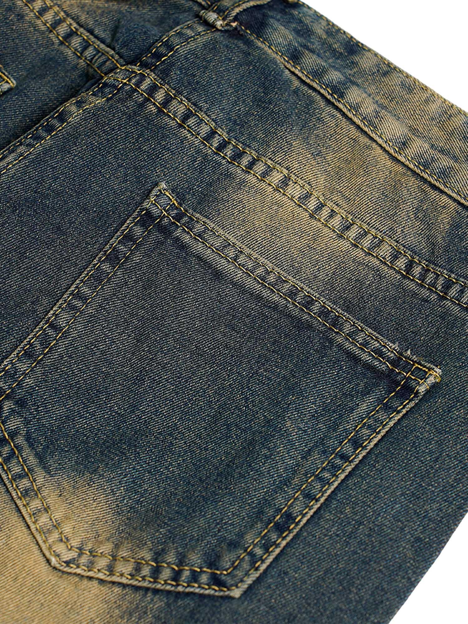 1984 American Street Style Washed Distressed Jeans