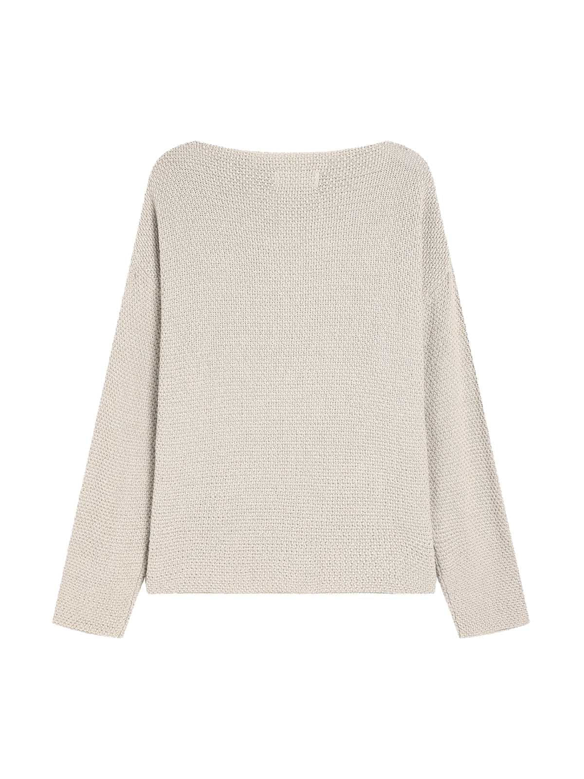 1984 Star Cutout Dropped Shoulder Knit Sweater