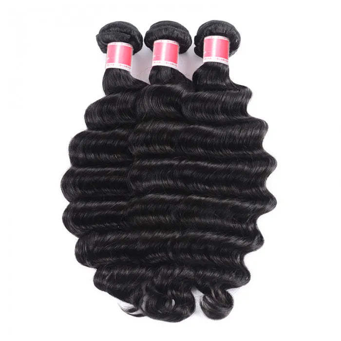 Peruvian Loose Deep Wave 3/4 Bundle Deals Unprocessed Virgin Human Hair Extensions In Stock hermosahair