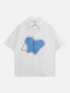 1984® - Butterfly Ink Splash Print Short Sleeve Shirts - 1984brand