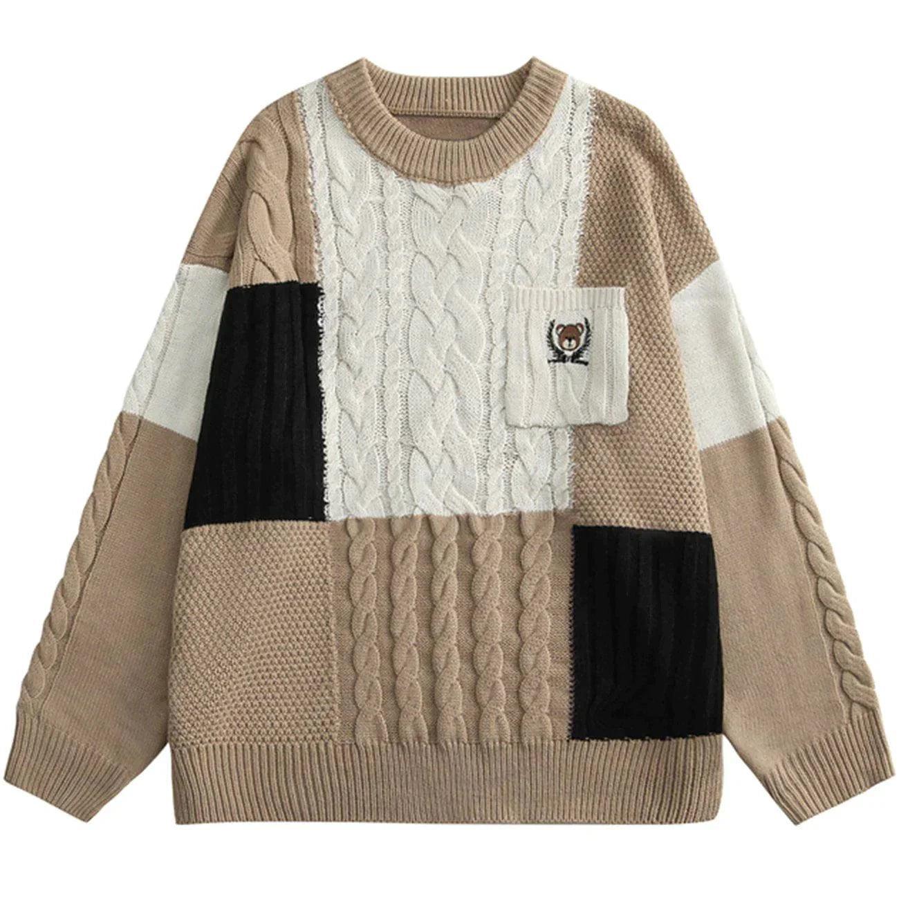 1984® - Color Block Pattern Sweater - 1984brand