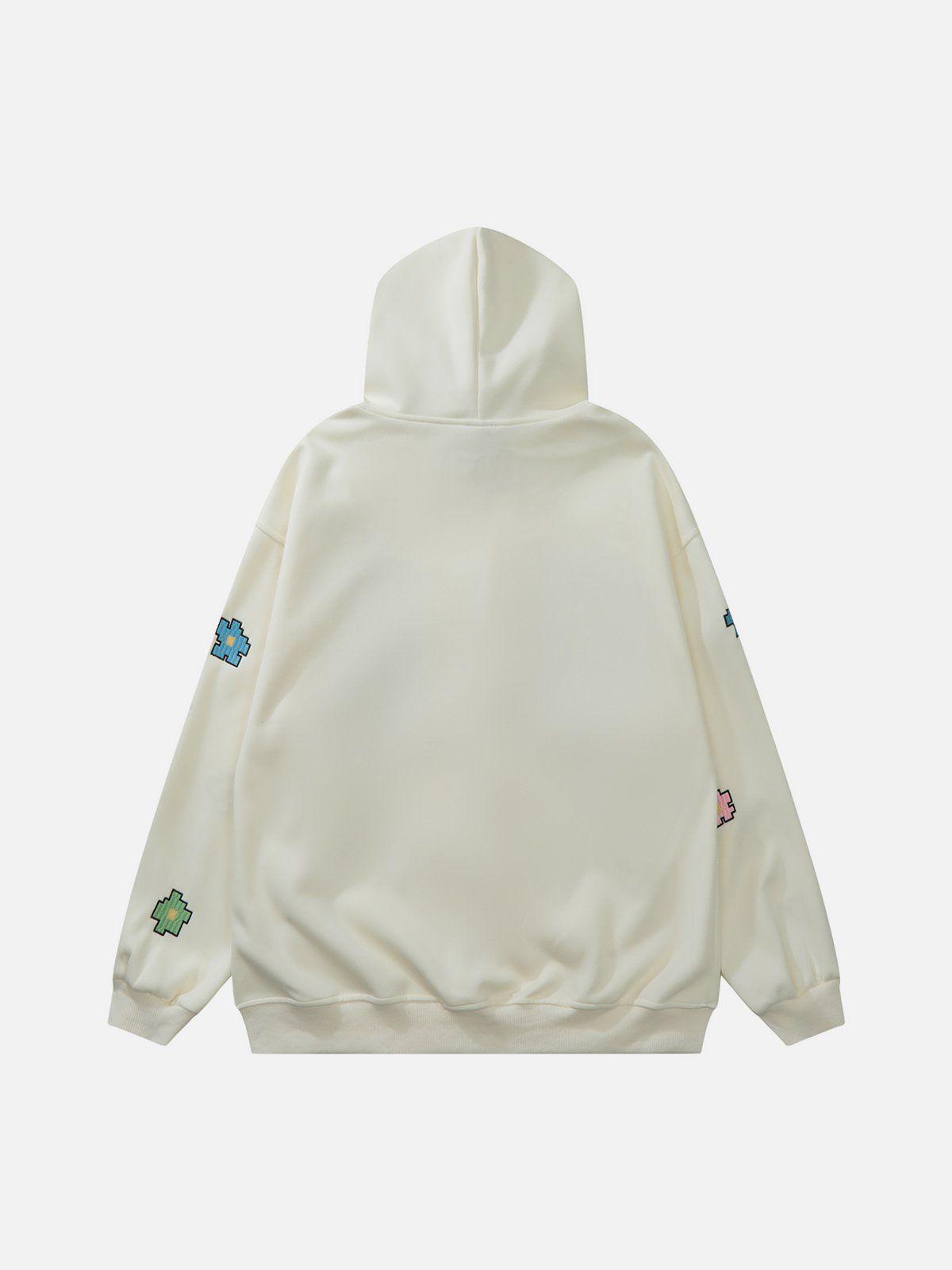 1984® - Colorful Letter Print Zipper Hoodie - 1984brand
