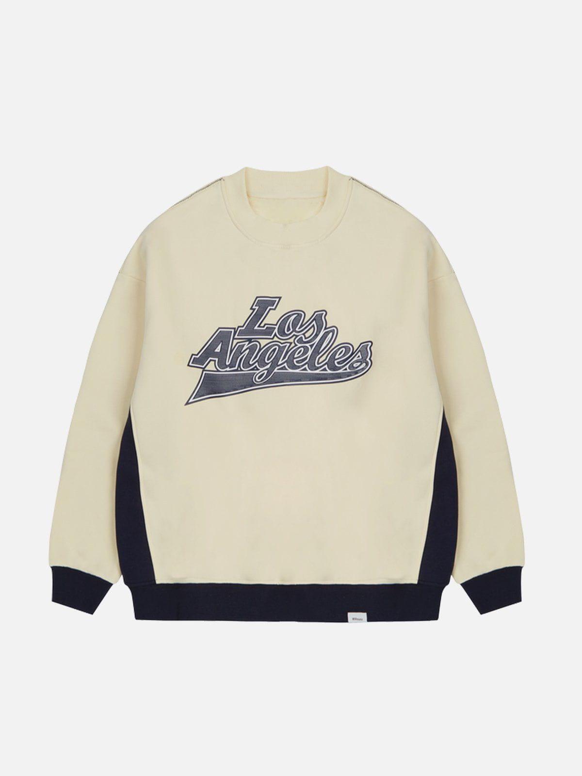1984® - Contrast Faux Embroidery Print Sweatshirt - 1984brand