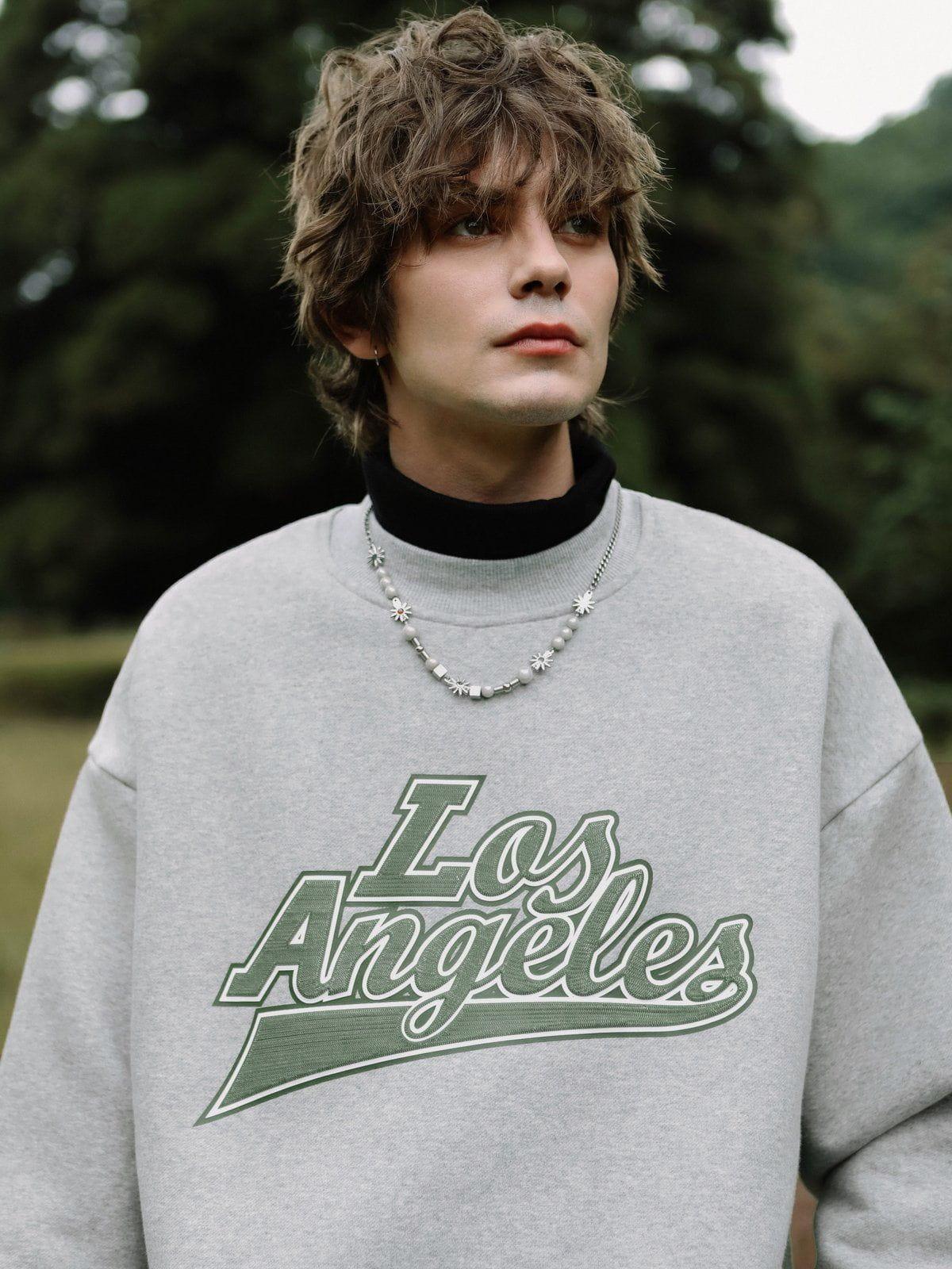 1984® - Contrast Faux Embroidery Print Sweatshirt - 1984brand