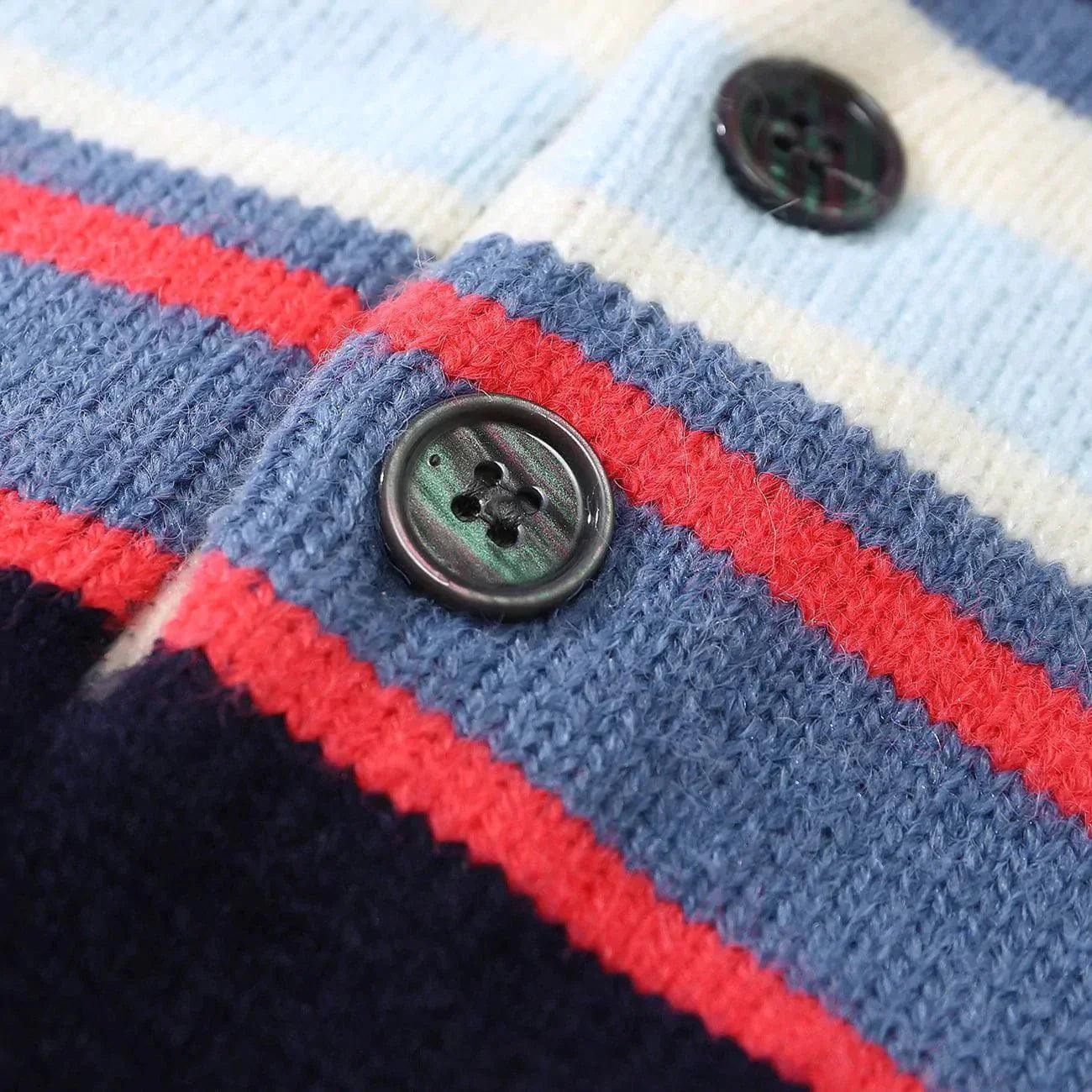 1984® - Contrast Striped Knit Sweater - 1984brand