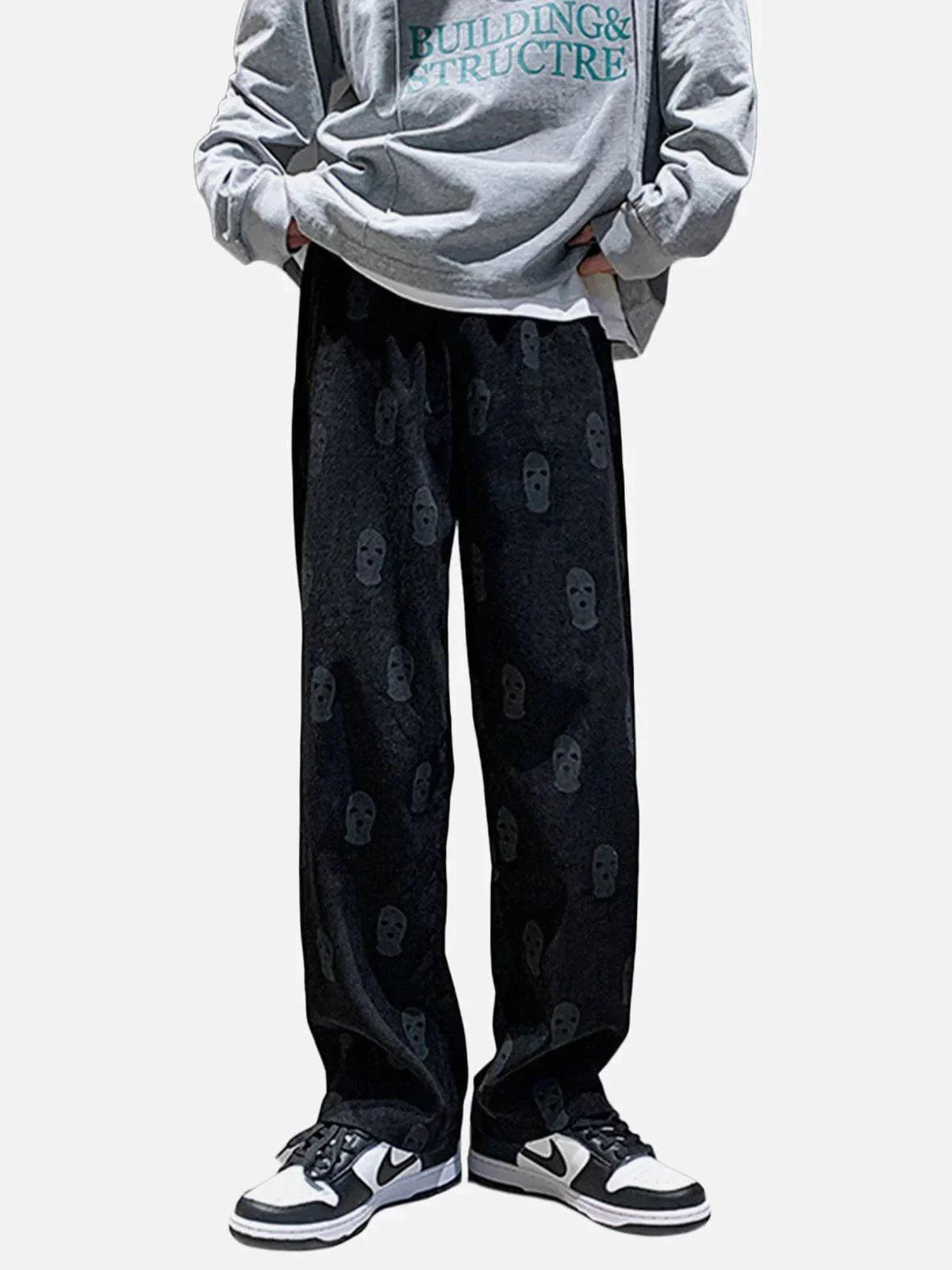 1984® - Corduroy Mask Print Pants - 1984brand