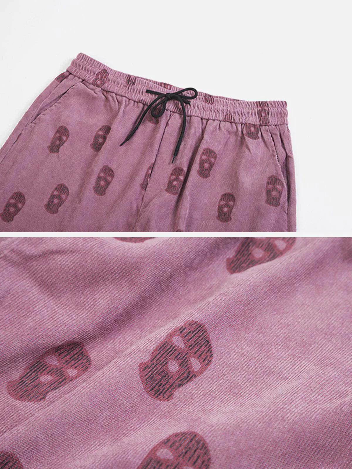 1984® - Corduroy Mask Print Pants - 1984brand