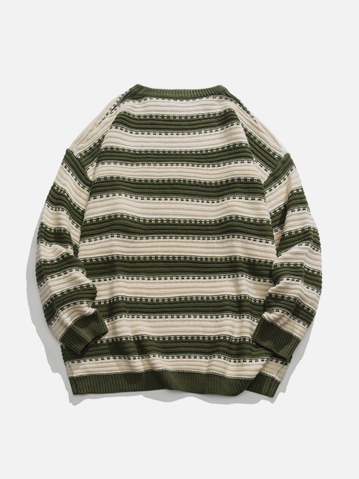 1984® - Crewneck Striped Sweater - 1984brand