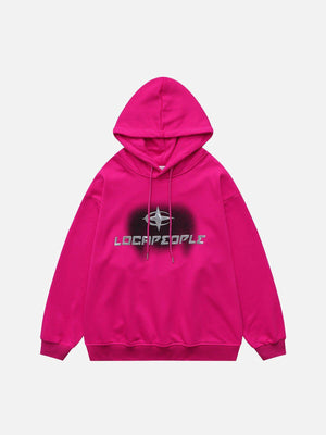 1984® - Cross Star Letter Foam Print Hoodie - 1984brand