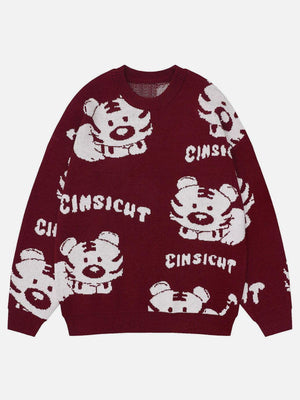 1984® - Cute Tiger Knit Sweater - 1984brand