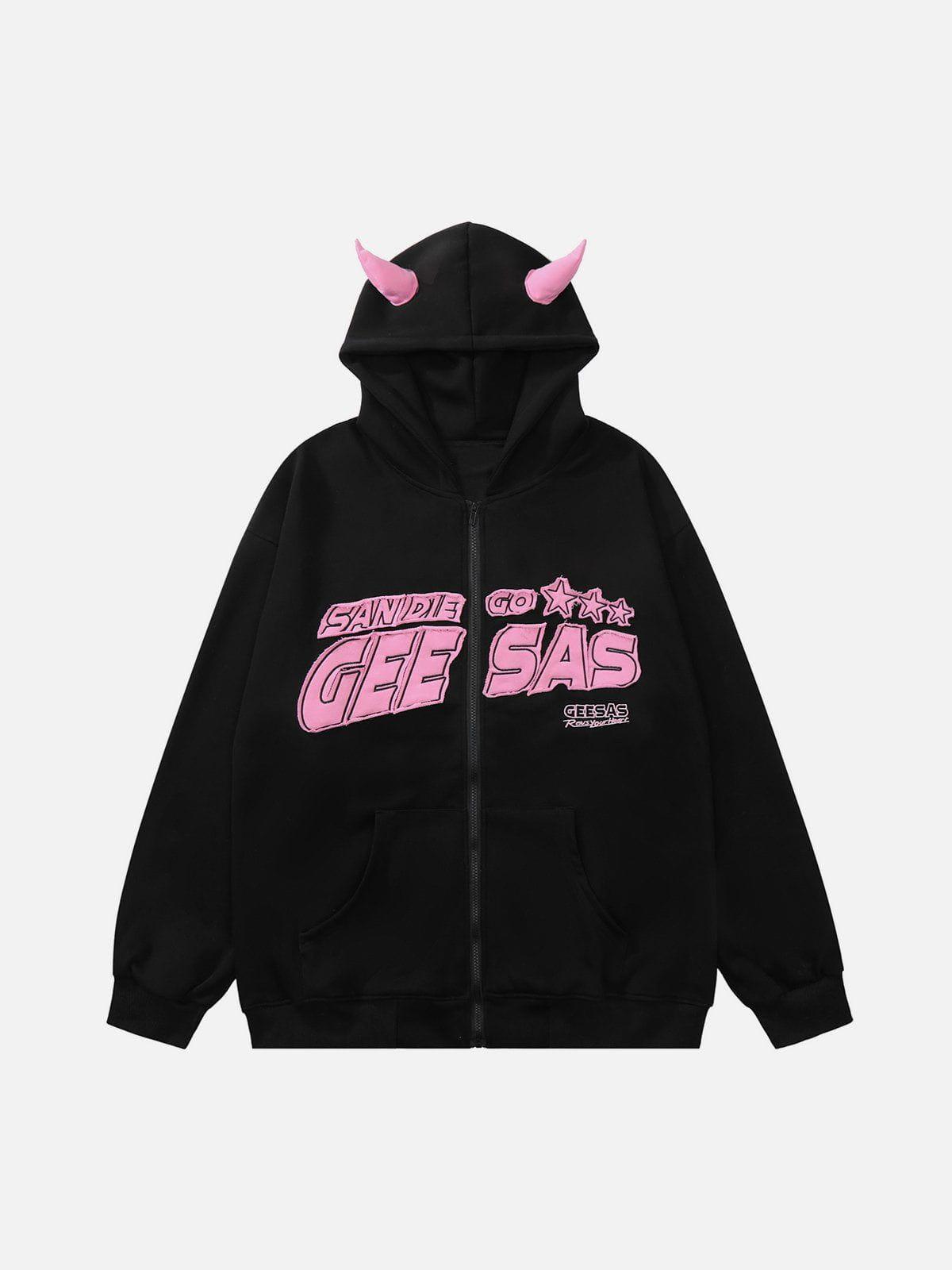 1984® - Demon Horn Zip Up Hoodie - 1984brand