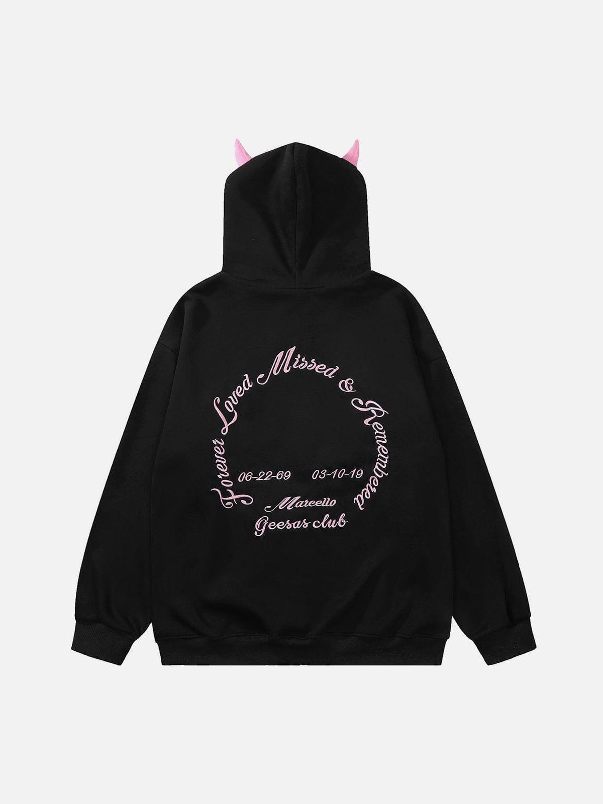 1984® - Demon Horn Zip Up Hoodie - 1984brand